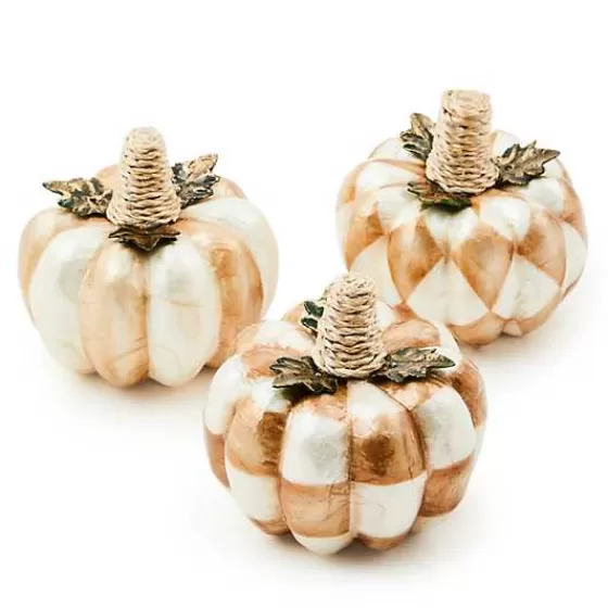 Mocha Capiz Pumpkins, Set of 3-MacKenzie-Childs Online