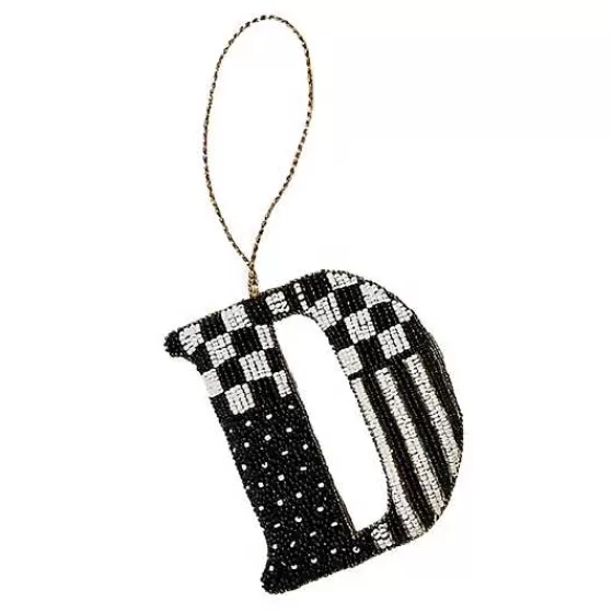 Monogram Beaded D Ornament-MacKenzie-Childs Discount