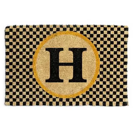 Monogrammed H Entrance Mat-MacKenzie-Childs Store
