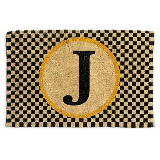 Monogrammed J Entrance Mat-MacKenzie-Childs Shop