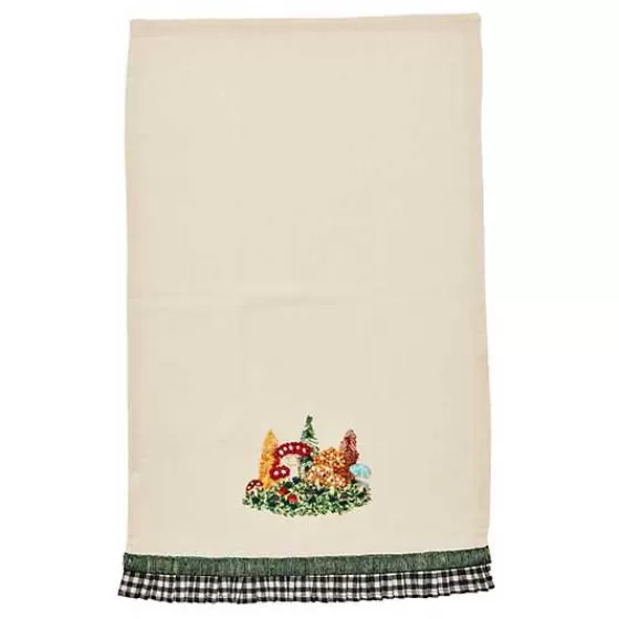 Mushroom Applique Dish Towel-MacKenzie-Childs Hot