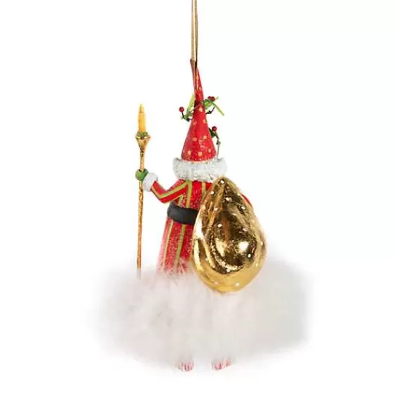 Patience Brewster Dash Away Nicholas Santa Ornament-MacKenzie-Childs Sale