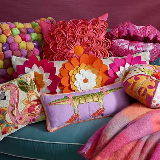 Patience Brewster Gloria Alligator Lumbar Pillow-MacKenzie-Childs Sale