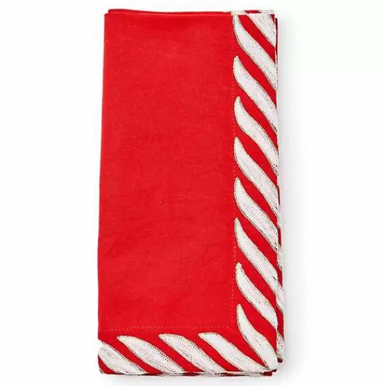 Peppermint Red Napkin-MacKenzie-Childs Hot