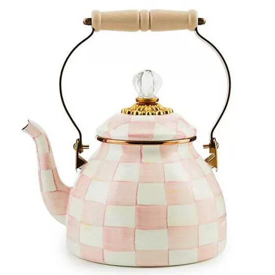 Rosy Check 2 Quart Tea Kettle-MacKenzie-Childs Hot