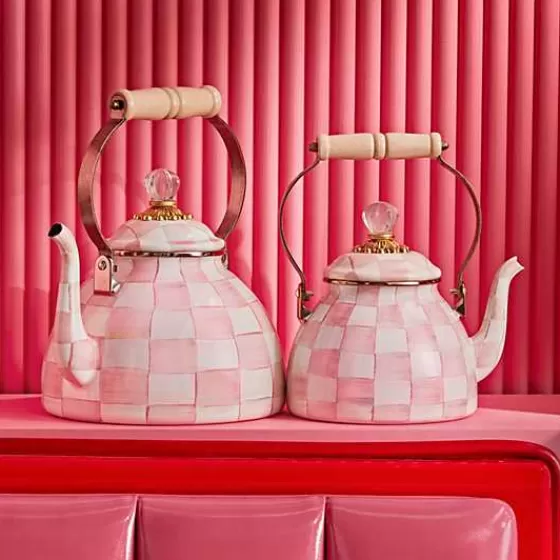 Rosy Check 3 Quart Tea Kettle-MacKenzie-Childs Shop