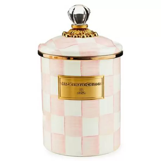 Rosy Check Medium Canister-MacKenzie-Childs Best