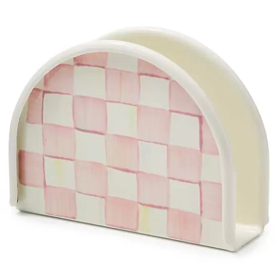 Rosy Check Napkin Holder-MacKenzie-Childs New