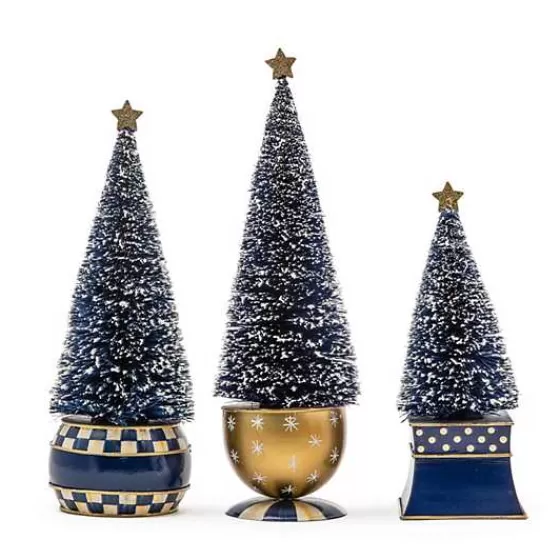 Royal Check Bottle Brush Tree, Set of 3-MacKenzie-Childs Cheap