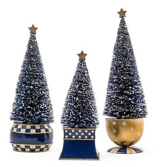 Royal Check Bottle Brush Tree, Set of 3-MacKenzie-Childs Cheap