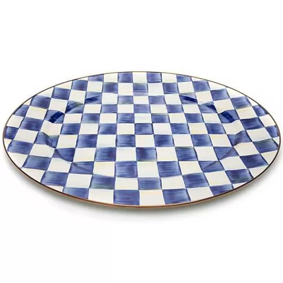 Royal Check Large Oval Platter-MacKenzie-Childs Clearance