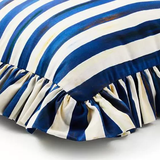 Royal Check Ruffle Throw Pillow-MacKenzie-Childs Sale