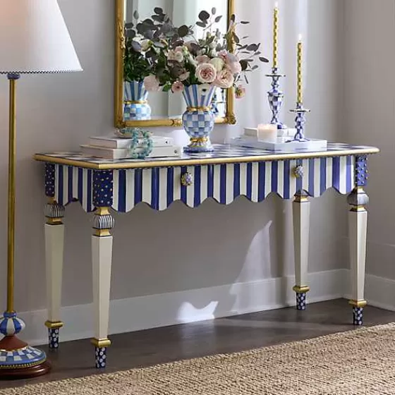 Royal Check  Stripe Console Table-MacKenzie-Childs Sale