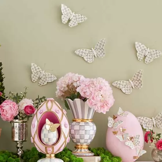 Sterling Check Butterfly Duo Wall Decor-MacKenzie-Childs Fashion