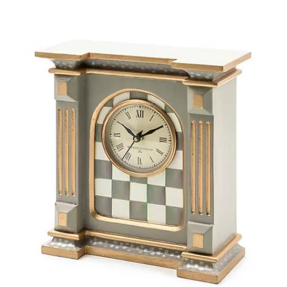 Sterling Check Mantel Clock-MacKenzie-Childs Cheap