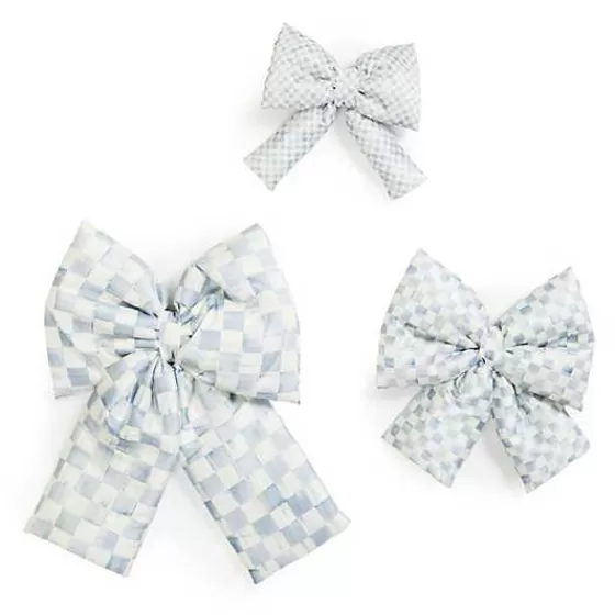 Sterling Check Medium Bow-MacKenzie-Childs Cheap