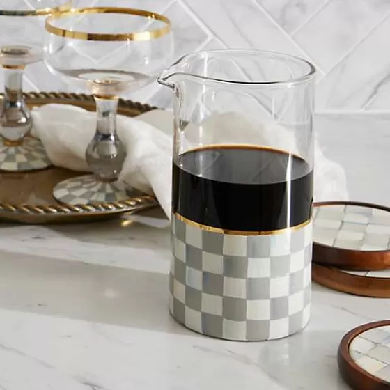 Sterling Check Mixing Glass-MacKenzie-Childs Sale