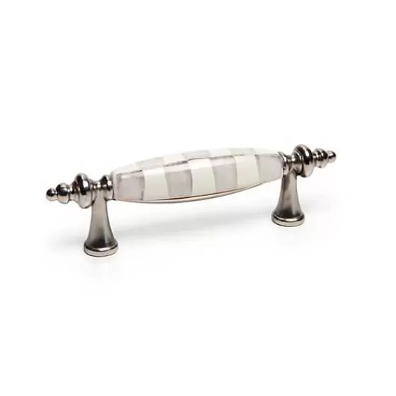 Sterling Check Nickel Drawer Pull-MacKenzie-Childs Outlet