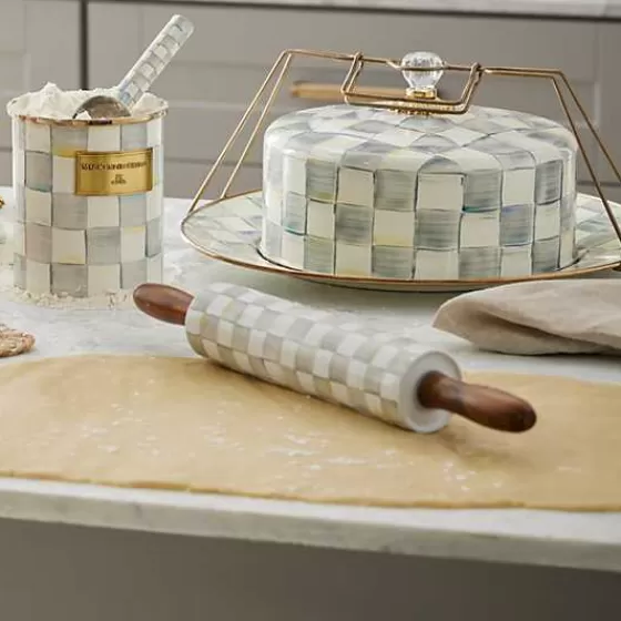 Sterling Check Rolling Pin-MacKenzie-Childs Best