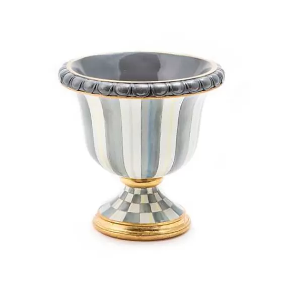 Sterling Stripe Tabletop Urn-MacKenzie-Childs Outlet