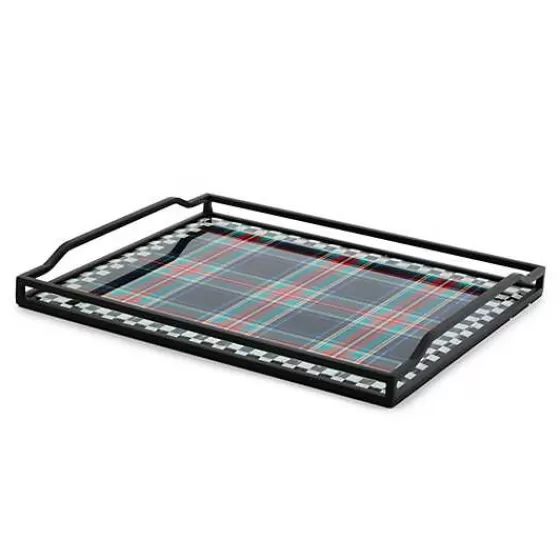 Tartan Black Butler's Tray-MacKenzie-Childs Best Sale