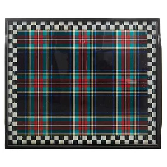 Tartan Black Butler's Tray-MacKenzie-Childs Best Sale