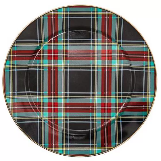 Tartan Black Charger-MacKenzie-Childs Cheap