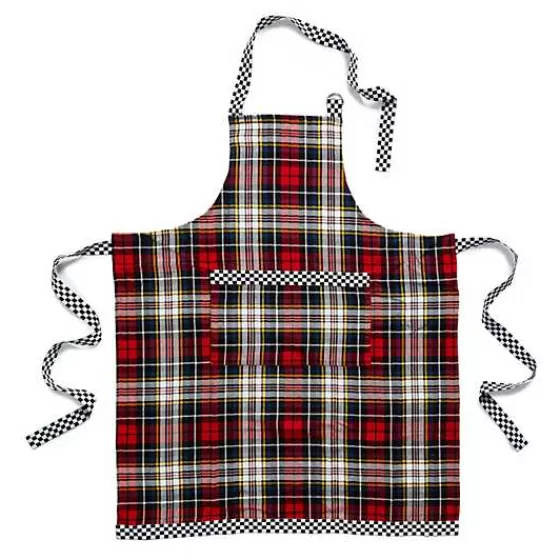 Tartan Check Woven Apron-MacKenzie-Childs Sale