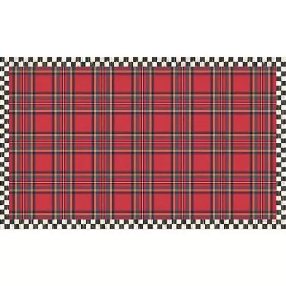 Tartan Red 3' x 5' Floor Mat-MacKenzie-Childs Store