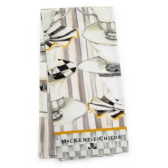 Tea Cups Dish Towel-MacKenzie-Childs Store