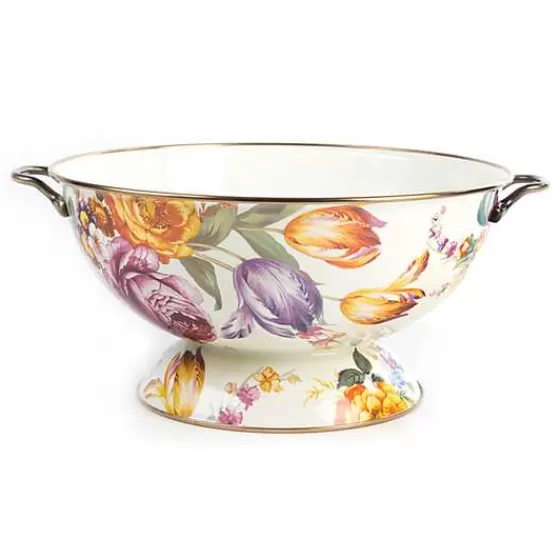 White Flower Market Everything Bowl-MacKenzie-Childs Clearance