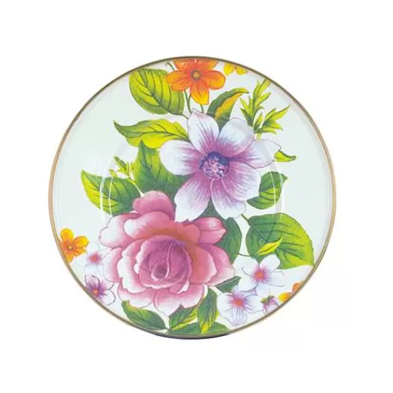 White Flower Market Salad/Dessert Plate-MacKenzie-Childs Flash Sale